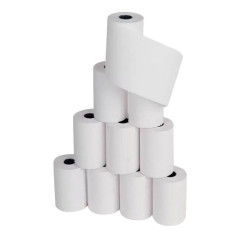 Rotolo Carta Termica per POS - Formato 57 mm x 18 Metri x 12 mm - Grammi 55 -Diametro Esterno 38 mm
